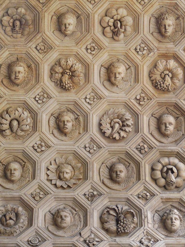 Faces are generally inflows, grapes and fruit are generally outflows. Flowers are
                                      nonspecific portal symbols.