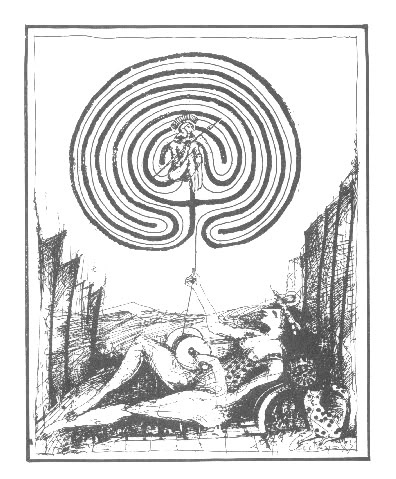 Labyrinth torus with vertical pull
