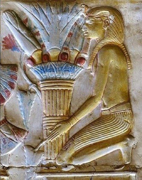 Bundle of papyrus stems