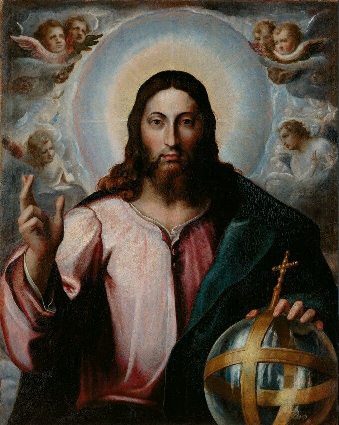 One hand with two fingers up for upward outflow. The sphere is a portal for downward flow.