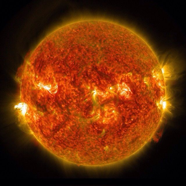 sunspots near the equator